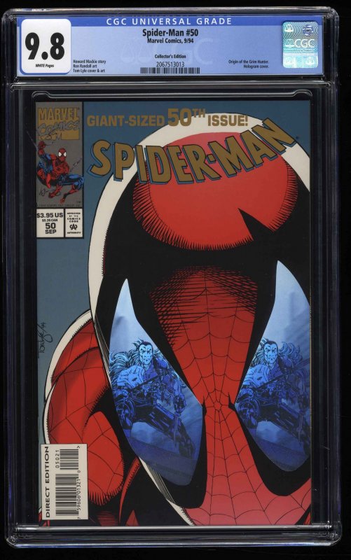 Spider-Man (1990) #50 CGC NM/M 9.8 White Pages