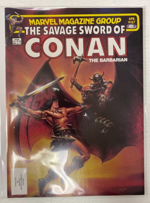 Savage Sword of Conan #87 Marvel 8.0 VF (1983)