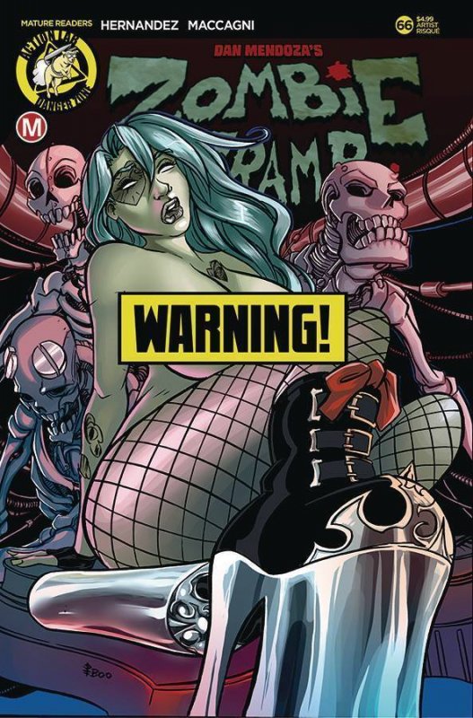 ZOMBIE TRAMP #66 COVER F BOO RUDETOONS RISQUE VARIANT (MR)