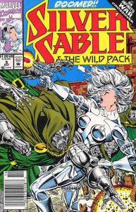 Silver Sable #5 (Newsstand) FN ; Marvel | Doctor Doom Infinity War