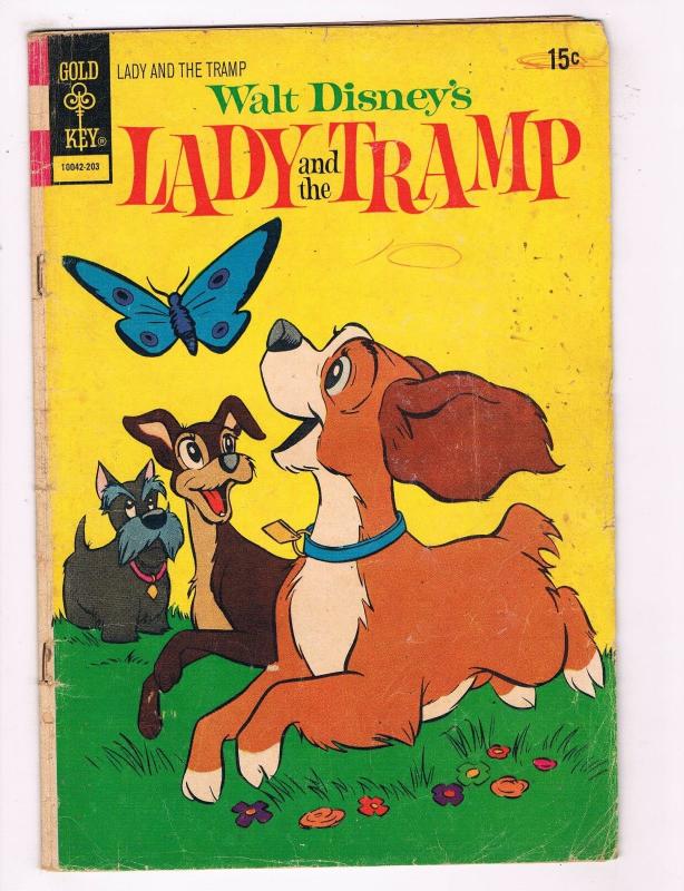 Walt Disneys Lady & The Tramp #2 GD Gold Key Comic Book 1972 DE36