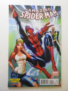 The Amazing Spider-Man #1 Midtown Comics Cover (2014) NM Condition!