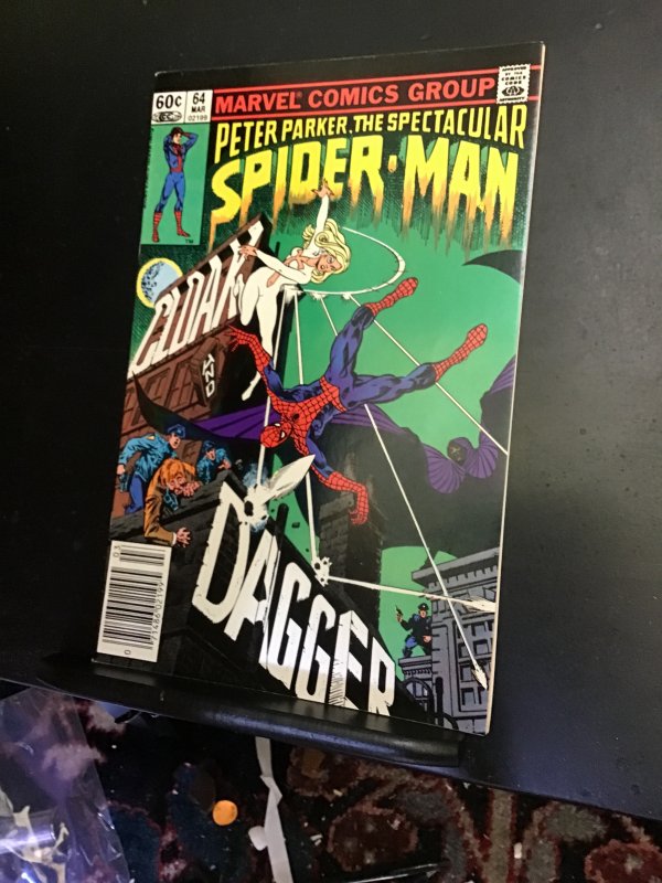 The Spectacular Spider-Man #64  (1982) 1st Cloak and Dagger! VF/NM C’ville CERT!