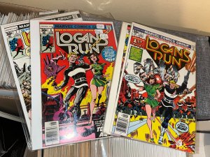 Logan's Run (Marvel, 1976) Lot, Complete Series Set w/Issue #s 1-6, Has 6 Thanos