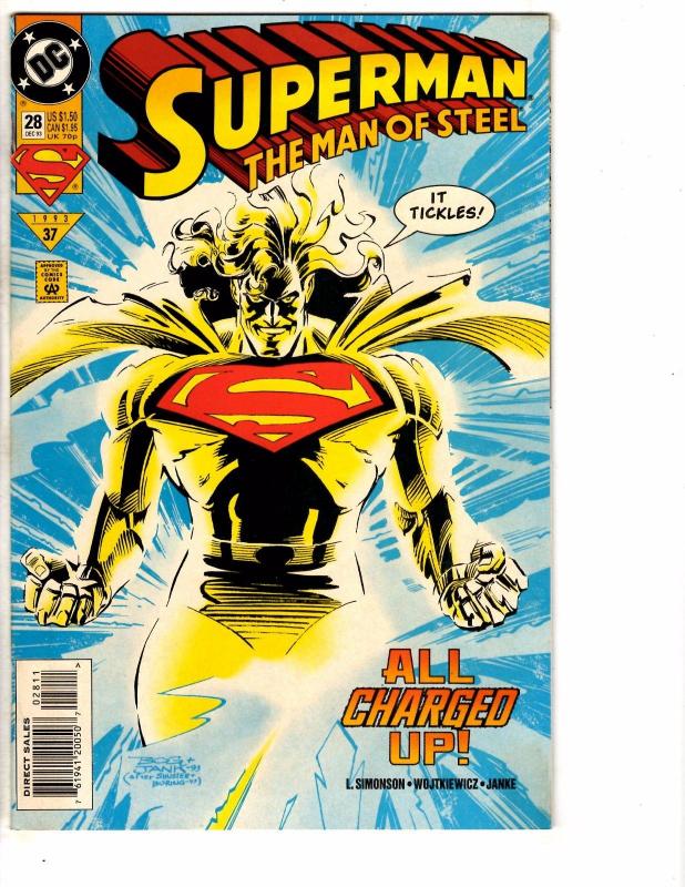 9 Superman Man Of Steel DC Comics # 28 29 31 32 33 34 35 36 37 Batman Flash J214