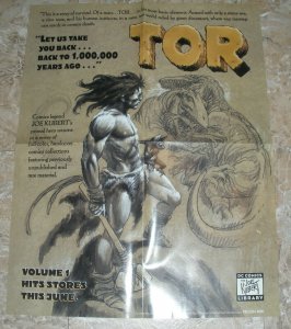 2001 TOR Volume 1 Joe Kubert Library Comic Promo Poster 17x22 VF 8.0 DC Comics