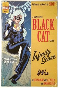 BLACK CAT INFINITY SCORE # 1 TONY FLEECS  VARIANT TRADE/VIRGIN SET SIGNED W/COA