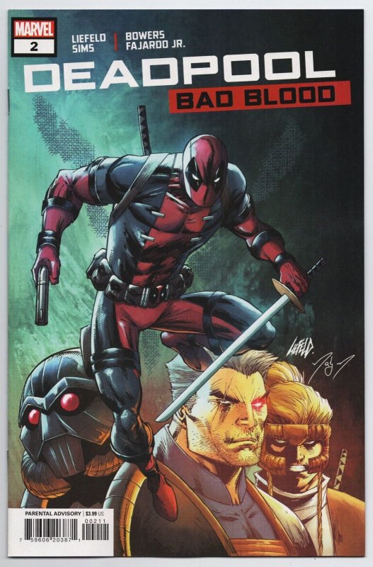 Deadpool Bad Blood #2 Rob Liefeld Cvr (Marvel, 2022) NM 