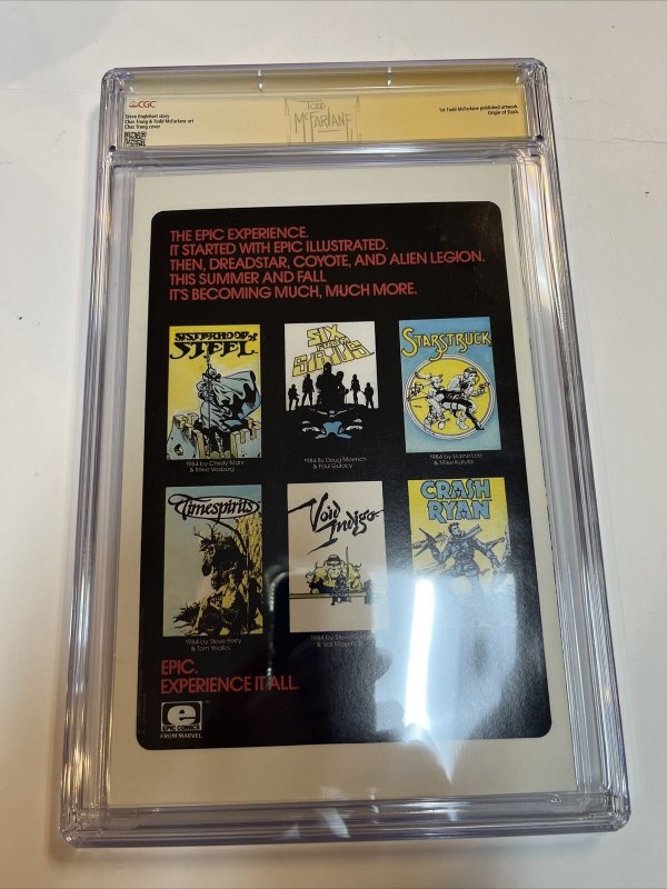 Coyote (1985) # 11 (CGC 9.6 WP SS) Signed By Todd McFarlane | 1st Mcfarlane