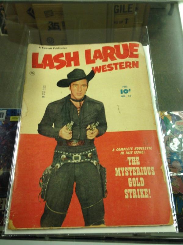 Lash LaRue Western 13 Good (Fawcett Feb. 1951) Golden Age Western 