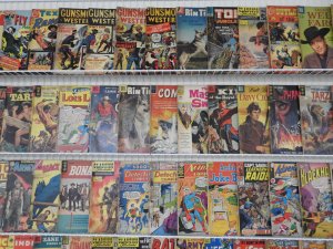 Huge Lot Golden/Silver Age Comics W/Kid Colt, Tarzan, Batman, Star Spangled War+