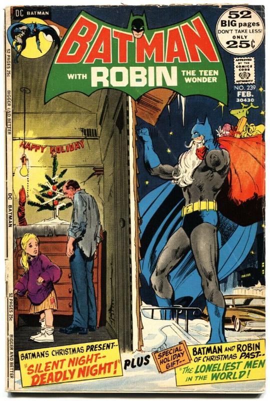 BATMAN #239-1972-NEAL ADAMS-HIGH GRADE-X-MAS-vg