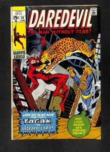 Daredevil #72 1st Appearance of Tagak the Leopards Lord!