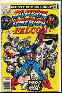 Captain America #215 (1977) Captain America and the Falcon