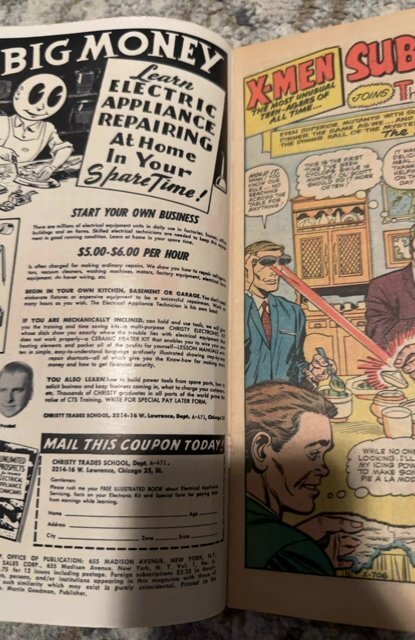 The X-Men #6 (1964)namor vs X-men  nice copy sharp