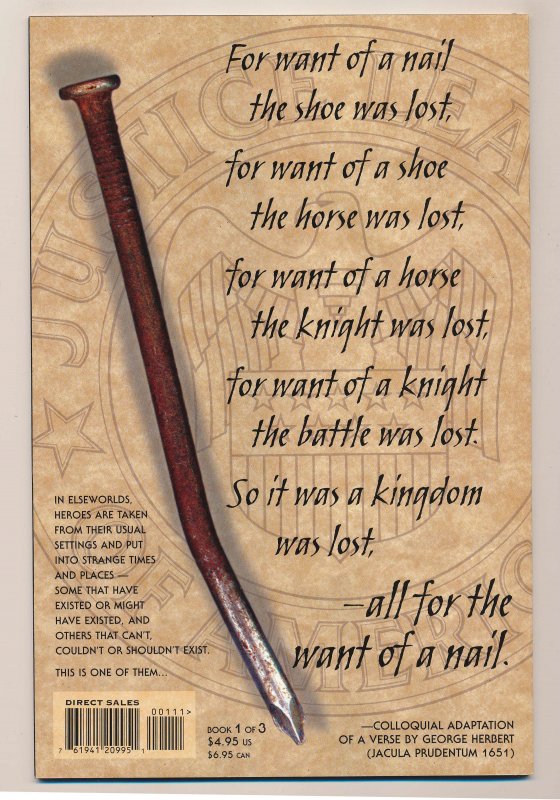 Justice League The Nail (1998) #1-3 NM Complete series