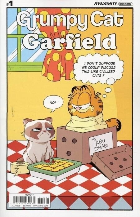 GRUMPY CAT GARFIELD #1 -3 COMPLETE SERIES OF 24 COVERS INCLUDING SIGNED COVER.