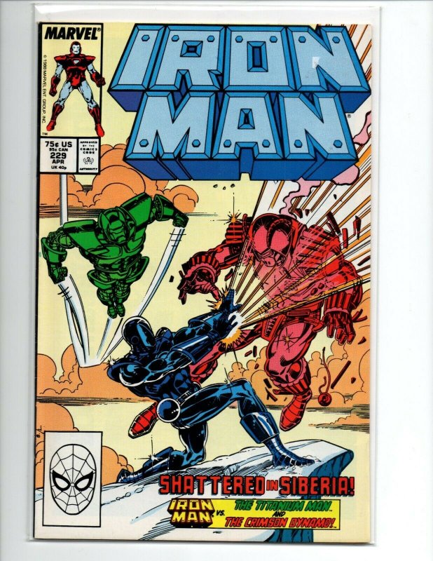 Iron Man 2PC #228-229 - Captain America Appearance - Armor Wars (VF/NM) 1988