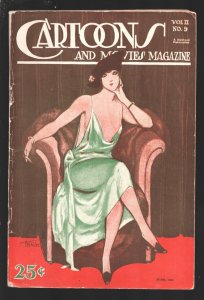 Cartoons and Movies Magazine 6/1925-Pin-up girl pix-vintage cartoons-pulp thrill