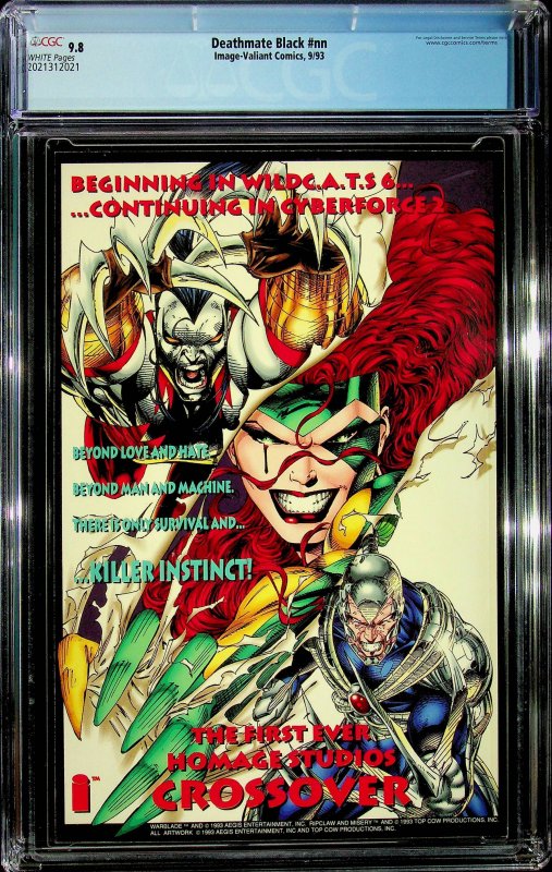 Deathmate #Black (1993) CGC 9.8 Cert #2021312021