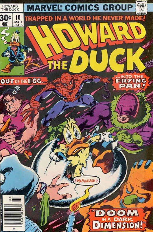 Howard the Duck (Vol. 1) #10 FN ; Marvel | Steve Gerber Spider-Man