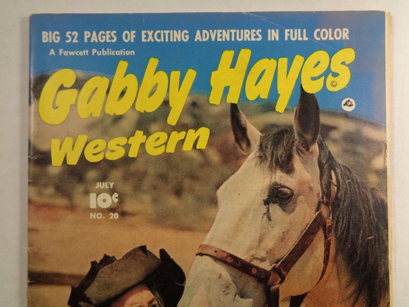 Gabby Hayes Western #20 Golden Age Fawcett Comics 1948