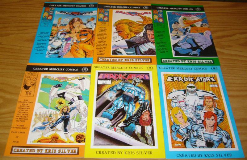 Eradicators #1-4 FN/VF complete series + vol. 2 #1-6 greater mercury silverwolf