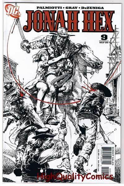 JONAH HEX #9, NM+, Justin Gray, Palmiotti, Sword, 2006, more JH in store