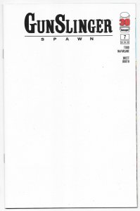 Gunslinger Spawn #7 Cvr B Blank Sketch Variant (Image, 2022) NM 