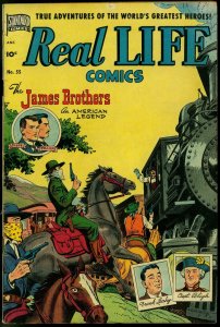 Real Life Comics #55 1951- Jesse James- Flying Saucer VG/F