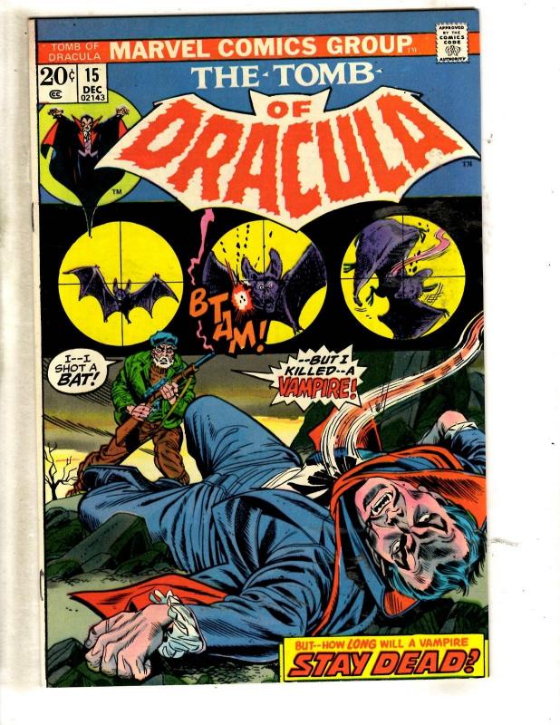 Tomb Of Dracula # 15 NM Marvel Comic Book Horror Fear Vampire Monster TW64