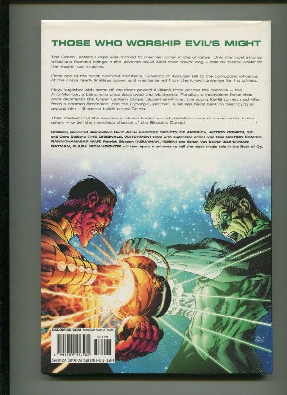 GREEN LANTERN: SINESTRO CORPS WAR VOL. 1 (8.0) HARDCOVER!! 2007