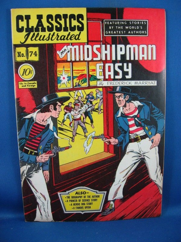 Classics Illustrated #74 [O] - Mr. Midshipman Easy (Aug 1950, Gilberton) F VF