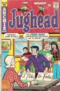 Jughead (Vol. 1) #242 VG ; Archie | low grade comic July 1975 Writing Class