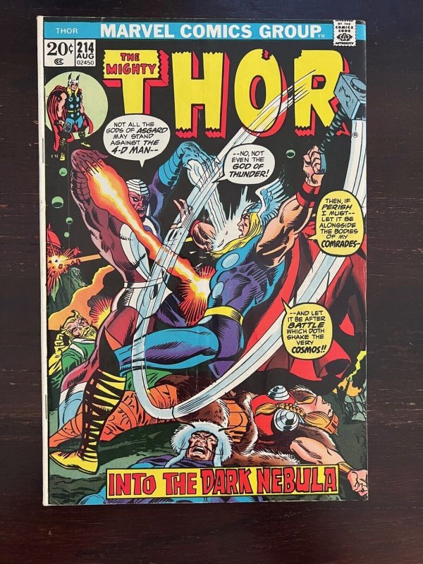 Thor #214 Marvel 1973 FN 6.0