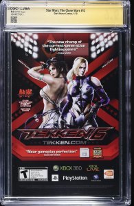 Star Wars: The Clone Wars #12 (1/10) signed by Matt Lanter Graded CGC 9.6