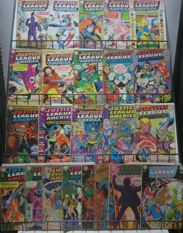 JUSTICE LEAGUE OF AMERICA (DC, 1960) READERS LOT #1! 23 issues bet 34 and 71!