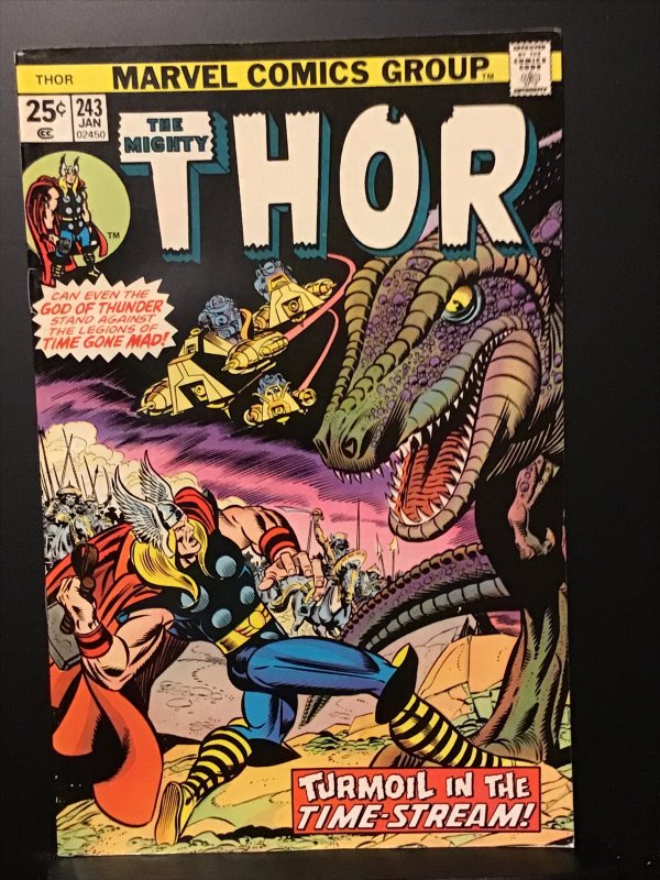 Thor #243 (1976) VF- 7.5 1st team appearance of the Time-Twisters, Zarrko app