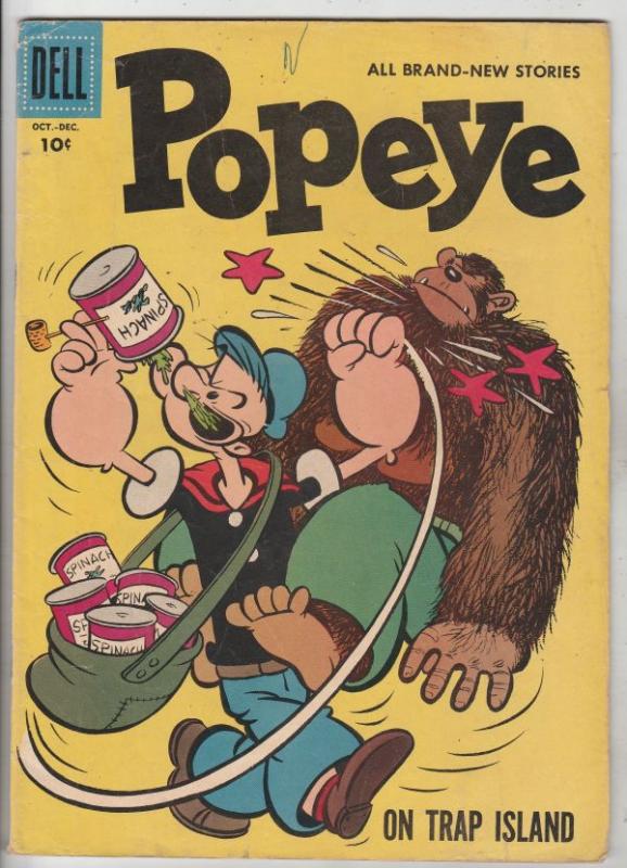 Popeye #42 (Oct-57) FN- Mid-Grade Popeye, Olive Oil, Swee'pea, Whimpy