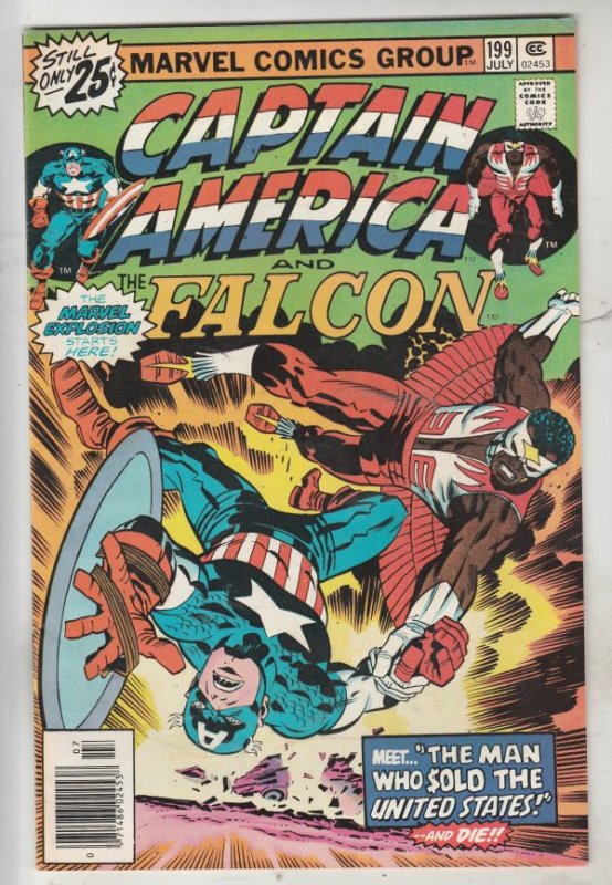 Captain America #199 (Jul-76) FN/VF Mid-High-Grade Captain America