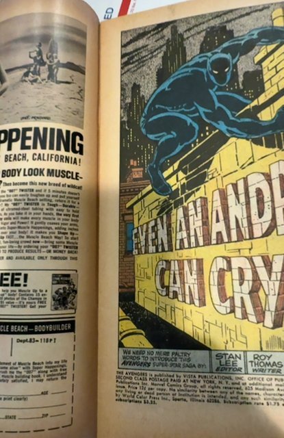 The Avengers #58 (1968)Even an android can cry