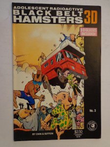 Adolescent Radioactive Black Belt Hamsters 3D #3 Eclipse Comic November 1986 NM