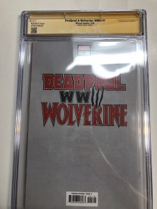 Deadpool & Wolverine WWIII  (2024) # 1 (CGC 9.2) Signed Gabriele Dell'otto * War