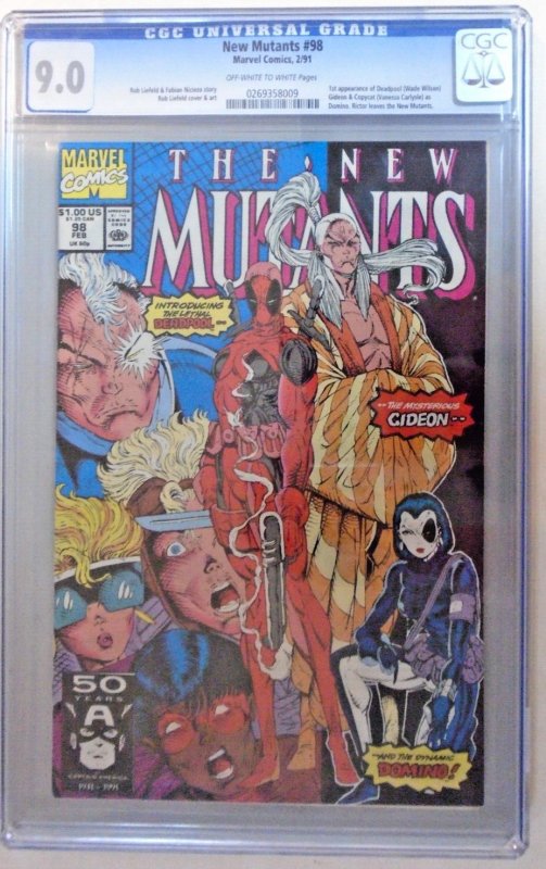 New Mutants #98 (Marvel / February 1991) CGC Universal Grade 9.0