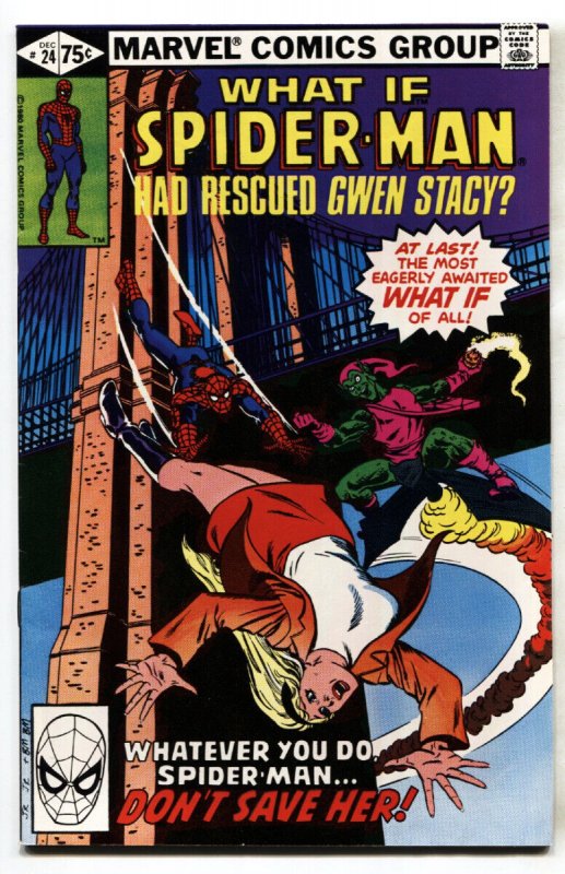 What If #24 comic book Spider-Man rescued GWEN STACY comic book VF