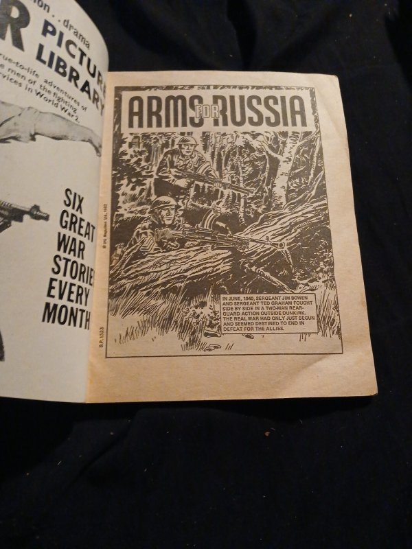 Battle Picture Library Uk Fleetway 1523 Vintage Pocketbook Magazine War Comics