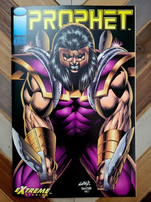 Lot of 2: Prophet #1 & 9 (Image 1994) Rob Liefeld, Stephen Platt + Poster (9.0)