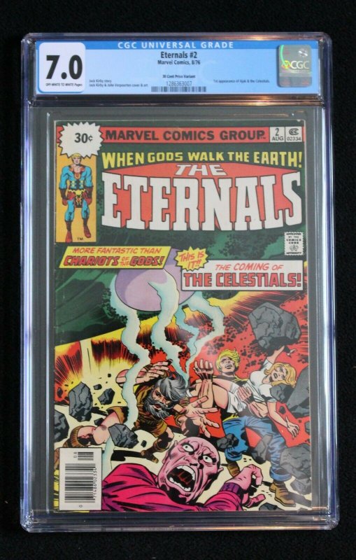 Eternals #2 (Marvel, 1976) KEY 30 Cent Price Variant