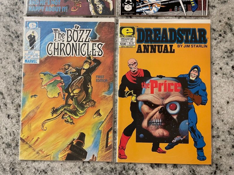 4 Comics Dreadstar Annual 1 Bozz Chronicles 1 Super Pro 2 Warheads 1 NM RH14