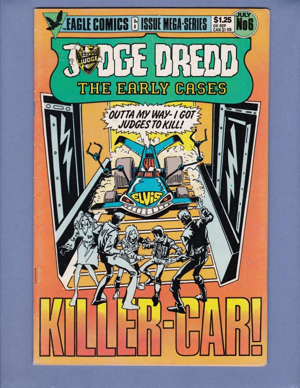 Judge Dredd The Early Cases #6 VG/FN Eagle Comics 1986